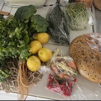 Market Haul featuring their vegan focaccia! Its huge and will for sure last the week!  at Baker Dudes in Honolulu