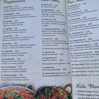 Vegetables sides, rice, breads  at Maa Indian in Marbella