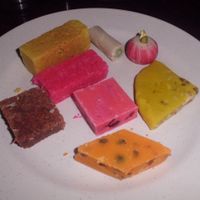 Sweet desserts - these should be vegan, but I'm afraid 2 of them were not. at Thali NR Sweets Cafe in Penang