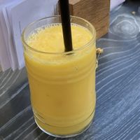 Vegan fruit shake   at Forest Park in Leipzig