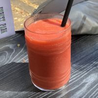 Vegan fruit shake  at Forest Park in Leipzig