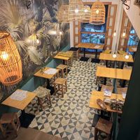 Indoor seating at Ayaso in Marrakech