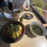 Vegetable Tajine & Pea Soupp  at Ayaso in Marrakech
