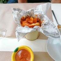 Papas con mojo picón at Trasversal in Cadiz