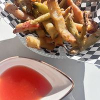 Tempura veggies  at Trasversal in Cadiz