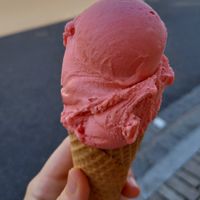 Wassermeloneneis at La Gelateria Uffenheim in Uffenheim