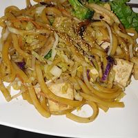 Udon noodles with tofu at Shinsei Sushi in Medford