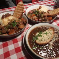 French Onion Soup, Bæef Bourguignon, Coq au Vin at La Petite Véganerie - Brasserie in Berlin