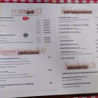 Menu at La Petite Véganerie - Brasserie in Berlin