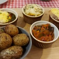 An entree of side dishes! at La Petite Véganerie - Brasserie in Berlin