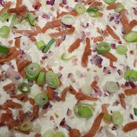 vegan flammkuchen at Weinstube Hofgasse in Memmingen