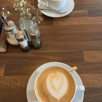 Cappuccini with oat milk   at Café Max in Garmisch Partenkirchen