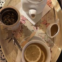 Tea made out of full leaves  at Vlahia Inn in Moieciu De Sus