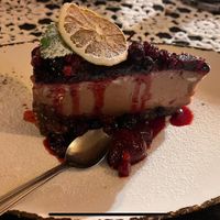Vegan cheesecake  at Vlahia Inn in Moieciu De Sus