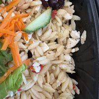 Feta in supposedly vegan quinoa  at MSP - Greek Kitchen - T1 in St Paul