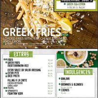 BEWARE vegan options mid labeled  at MSP - Greek Kitchen - T1 in St Paul