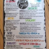 Vegan arepa and vegan burger at Full Criollo Sabor Venezolano in Cuenca