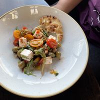 Greek salad with vegan feta  at The Salthouse in Ballycastle