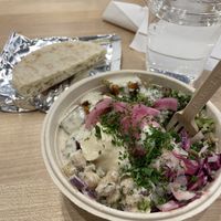 Harissa tofu bowl minus yoghurt sauce   at Simone's Kitchen in Schenectady
