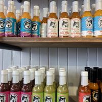 Their own sauces, you can find many other brands  at Microsaucerie Piko Peppers in Montreal