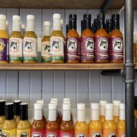 Their own sauces, you can find many other brands  at Microsaucerie Piko Peppers in Montreal