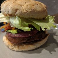 One of the burger options  at Burger Got Soul in Launceston
