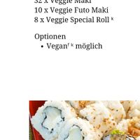 Party set (originally vegetarian, but can be prepared vegan) at Sushi Karen in Bad Soden-salmuenster