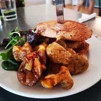 Burger at Eternity Cafe  in Wundowie