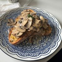 Mushrooms on sourdough  at Canalside Kitchen in Wolverhampton