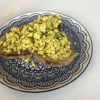 Scrambled tofu on toasted sourdough bread 😋  at Canalside Kitchen in Wolverhampton