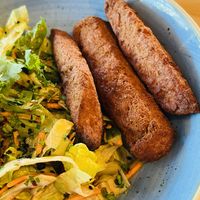 Vegan chicken - not oily but too dry  at Revolution in Aberdeen