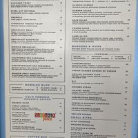 Menu as of 4/12/25  at SFO - Mission Bar & Grill - T3 in San Francisco