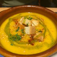 Crema de zanahorias, hinojo y curry at La Fonda de Taüll in Lleida