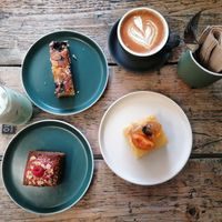 3 vegan cake options at Kollective Kitchen in Sheffield
