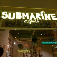 Outside and logo at Submarine Burger - Centar in Split