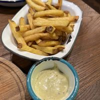 chips with pesto aioli   at Submarine Burger - Centar in Split