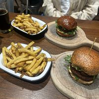 Double and single Italian burger with chipss  at Submarine Burger - Centar in Split