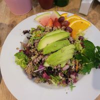 Mixed Bean, Avacado, and Quinoa Salad at Tŷ Golchi in Bangor