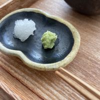 Freshly grated wasabi - so tasty  at Soba Horiba in Kyoto