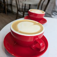 Oat milk flat whites at Pausa Coffee And Brunch in Koh Yao Noi