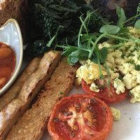 Monster vegan breakfast the GF option... lush  at The Green Rocket Cafe in Bath