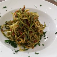 Courgette spaghetti at The Green Rocket Cafe in Bath