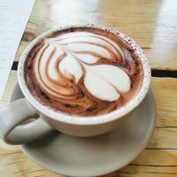Hot chocolate to die for. at The Green Rocket Cafe in Bath