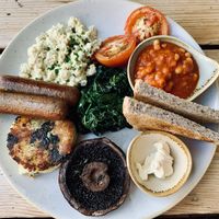 Monster veggie brekky at The Green Rocket Cafe in Bath