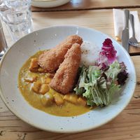 Katsu curry at The Green Rocket Cafe in Bath
