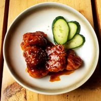 Bang Bang Califlower. Coulda ate more of this. So simple, and soooooo tasty! at The Green Rocket Cafe in Bath