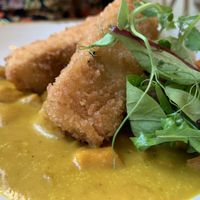 Tofu katsu curry  at The Green Rocket Cafe in Bath