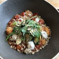 Gnocchi with spicy (mild) tomato sauce  at The Green Rocket Cafe in Bath