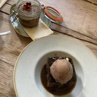 Tiramisu and sticky toffee pudding at The Green Rocket Cafe in Bath