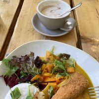 Katsu curry   at The Green Rocket Cafe in Bath